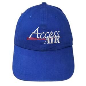 Falcon Baseball Cap Blue OS Access AIR Embroidered Hat Strapback Adjustable
